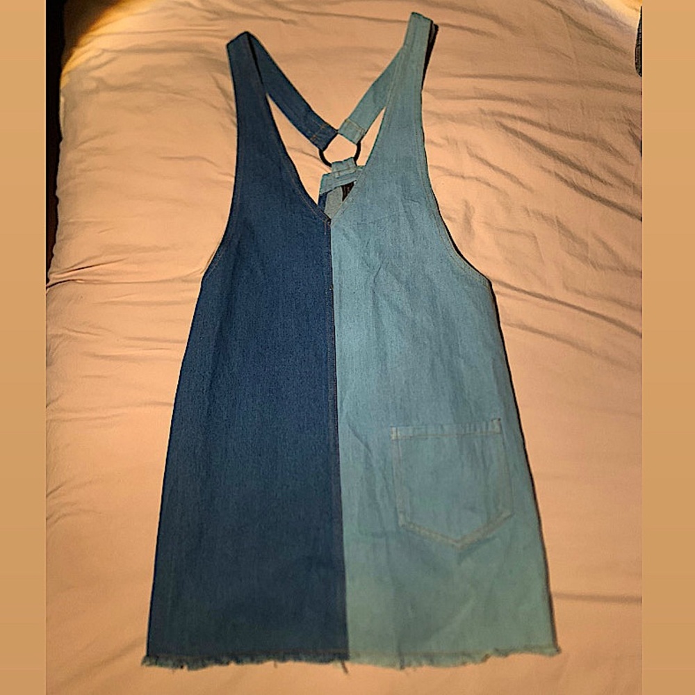 Bicolor Jean dress